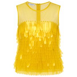 Dries Van Noten Spring/Summer 2019 Runway Top – Look 1 | Size 36 Gelb