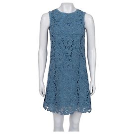 Vestido recto de encaje Dolce & Gabbana Light Blue IT40/S de segunda mano Otro