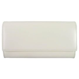 Cartera larga de piel Jil Sander Otro Blanco roto