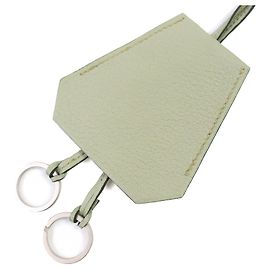 Collier en cuir Clochette Hermès Vert