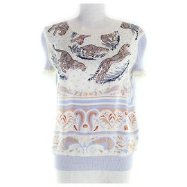 Top de seda Hermès 40 Multicolor
