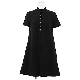 Gucci GG Interlocking Tweed-Kleid Schwarz