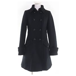 Abrigo Burberry Blue Label de algodón Negro