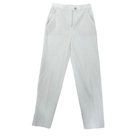 Calças de algodão Chanel Branco