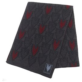 Louis Vuitton Escharpe Triple V Wool Scarf Marrone