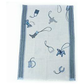 Hermès Stall ET GRIS GRIS Kaschmir-Schal Braun