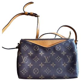 Borsa Louis Vuitton Monogram Canvas Pallas saffron Marrone Monogramma