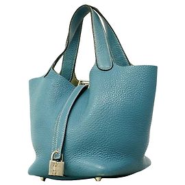 Hermès Hermes Picotin Lock PM Handbag Blue