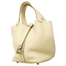 Hermès Bolsa Hermes Picotin Lock PM Bege