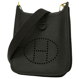 Hermès Bolsa de Ombro Hermes Evelyne TPM Azul marinho
