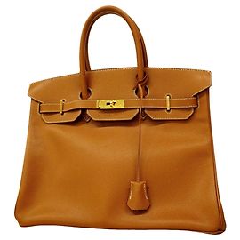 Hermès Sac à main Hermes Birkin 35 Doré