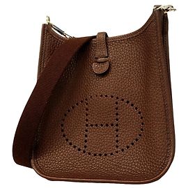Hermès Hermes Evelyne TPM Schultertasche Braun