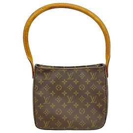 Bolsa de Ombro Louis Vuitton Monogram Looping MM Marrom