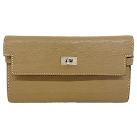 Hermès Cartera larga Hermes Kelly en gris Etoupe Gris pardo