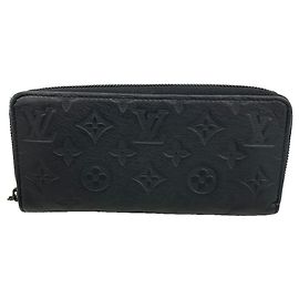Louis Vuitton Monogram Shadow Zippy Wallet Black