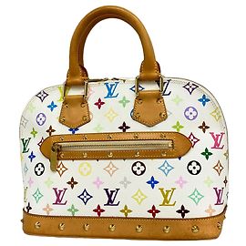 Sac à main Louis Vuitton Alma Monogram Multicolor M92647 Blanc Blanc