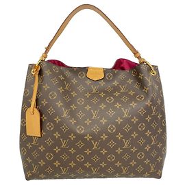 Borsa a tracolla Louis Vuitton Monogram Graceful MM Marrone