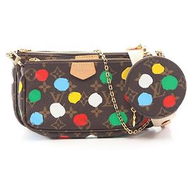 Louis Vuitton x Yayoi Kusama Multi Pochette Accessoires Marron Multicolore