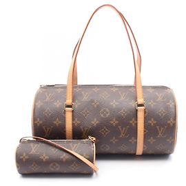 Louis Vuitton Papillon 30 Monogram Handbag Brown