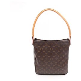 Bolsa de Ombro Louis Vuitton Looping GM Monogram Marrom