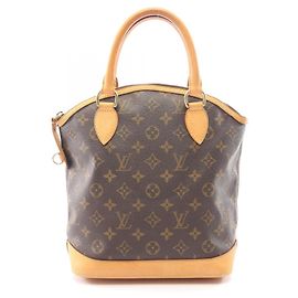 Bolsa de mão Louis Vuitton Lockit Monogram Marrom