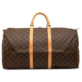 Louis Vuitton Brown Monogram Keepall 55 Brown