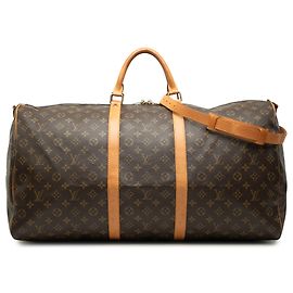 Louis Vuitton Brown Monogram Keepall Bandouliere 60 Brown