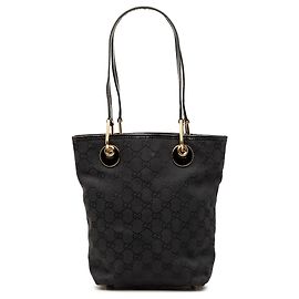 Tote Gucci Black GG Canvas Eclipse Nero