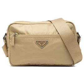 Bolso Camera Prada de Tessuto Beige Beige