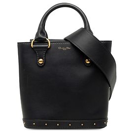 Borsa secchiello Dioravenue Dior in pelle di vitello nera Small Nero