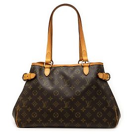 Louis Vuitton Brown Monogram Batignolles Horizontal Marrom