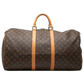 Louis Vuitton Brown Monogram Keepall 55 Brown