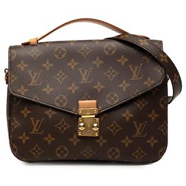Louis Vuitton Brown Monogram Pochette Metis Marrom