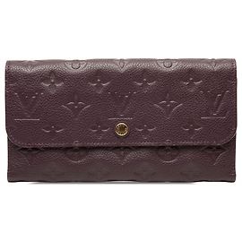 Cartera larga Louis Vuitton Sarah Monogram Empreinte Purple Otro Púrpura