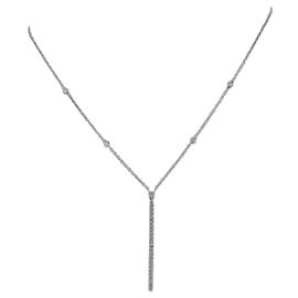 Collana Messika Move Uno in oro bianco e diamanti Bianco