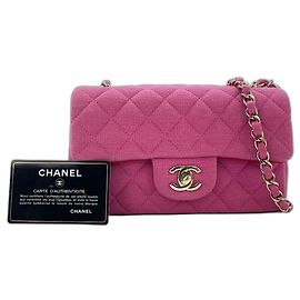 Borsa a tracolla Chanel Mini Matelassé in Rosa Rosa