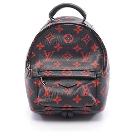 Sac à dos Louis Vuitton Palm Springs Mini Noir Rouge