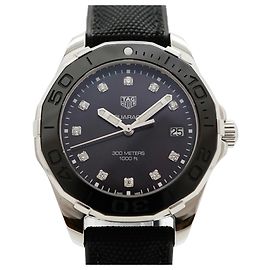 Orologio da donna TAG Heuer Aquaracer Diamond - Quadrante nero (WAY131M) Altro