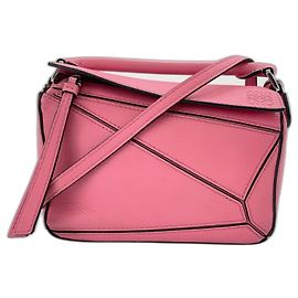 Bolsa de ombro Loewe Mini Puzzle Bag em rosa Rosa
