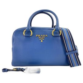 Bolsa de Ombro Prada Azul Azul