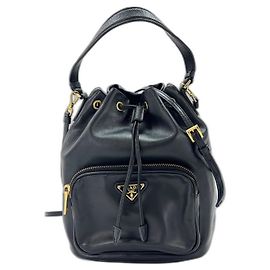 Borsa a tracolla Prada Duet in Black Nero