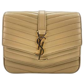 Sac à épaule Yves Saint Laurent Sulpice Beige