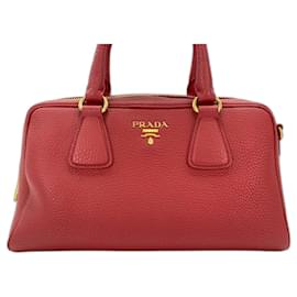 Prada Red Tote Bag Red