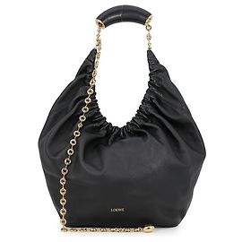 Sac à épaule Loewe Squeeze Medium Melona Palam Noir