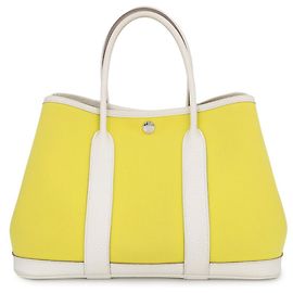 Hermès Borsa Garden Tote Hermes in Lime D'oro