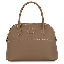 Hermès Bolso Hermes Bolide 27 en Etoupe Gray Gris pardo