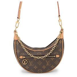 Bolso de hombro Louis Vuitton Monogram Loop Beige