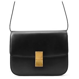 Céline Bolsa de Ombro Celine Classic Box Medium Preto