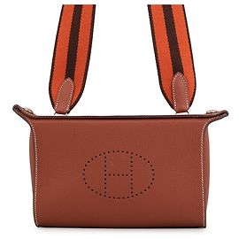 Hermès Bolsa de Ombro Hermes Videpoche Marrom Outro