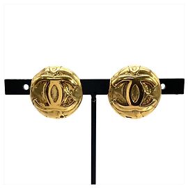 Orecchini a clip Chanel Coco Mark Circle D'oro